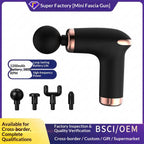 Cross-border Handheld Fascia Gun Muscle Relaxation Small Mini Fitness Massager Professional Full Body Cervical Massage Massage