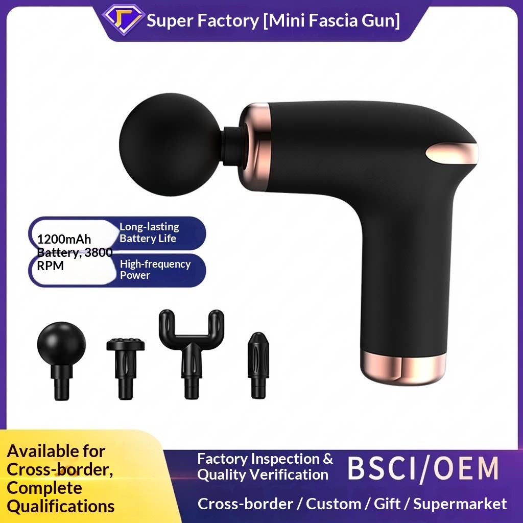 Cross-border Handheld Fascia Gun Muscle Relaxation Small Mini Fitness Massager Professional Full Body Cervical Massage Massage