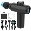Phenitech Touch Screen Mini Gun Massage 4 Heads Rechargeable Long Battery Deep Tissues Muscle Relaxation With 30 Speed Level