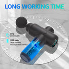 Phenitech Touch Screen Mini Gun Massage 4 Heads Rechargeable Long Battery Deep Tissues Muscle Relaxation With 30 Speed Level