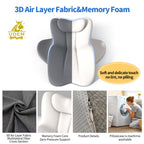 Ergonomic High-Density Memory Foam Pillow for Adults Cushion Toys for Couples Sex Pillow Wedge Bed Triangle Nursing Hotels