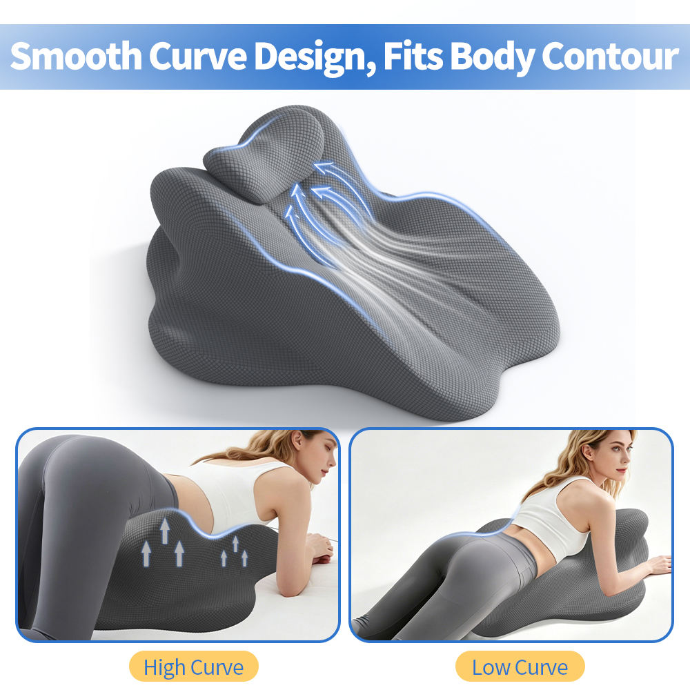 Ergonomic High-Density Memory Foam Pillow for Adults Cushion Toys for Couples Sex Pillow Wedge Bed Triangle Nursing Hotels
