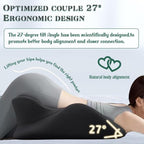 Spark Pillow 27 Degree for Couples, Multi-Functional Foam Bed Couple Pillows Sitting and Lying Ergonomic Posture Support for Sex