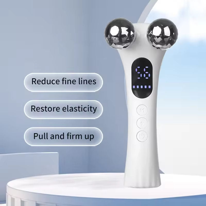 Handheld Microcurrent Face Massager - Electric Skin Tightening Device for Face & Neck Lifting Anti-Aging Beauty Tool