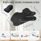 Spark Pillow 27 Degree for Couples, Multi-Functional Foam Bed Couple Pillows Sitting and Lying Ergonomic Posture Support for Sex