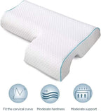 Cross Border Ergonomic Snug Slow Rebound Slow Rebound Couple Pillow for Intimate Nighttime Cuddles Double Memory Pillow