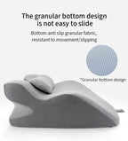 Premium Knitted Memory Foam Pillow Couples Ergonomic Support Cooling Reading Intimate Wellness Multi Position Bedroom Comfort