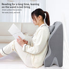 Premium Knitted Memory Foam Pillow Couples Ergonomic Support Cooling Reading Intimate Wellness Multi Position Bedroom Comfort