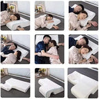 Cross Border Ergonomic Snug Slow Rebound Slow Rebound Couple Pillow for Intimate Nighttime Cuddles Double Memory Pillow